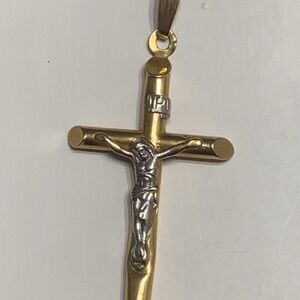 14k gold cross pendant